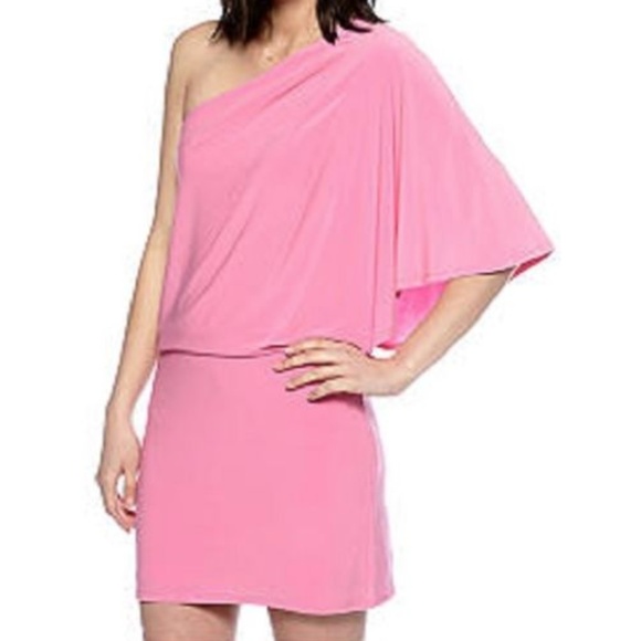 Jessica Simpson Dresses & Skirts - Jessica Simpson Pink One Shoulder Dress Sz XS